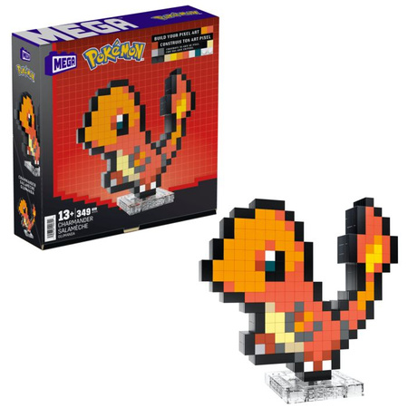 Mega Pokémon Pixel Charmander Figurka Do Zbudowania  HTH76 PUD4
