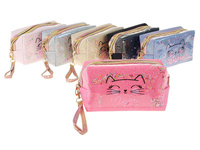 Kosmetyczka przezroczysta, zapinana zamkiem; 18x11x7cm