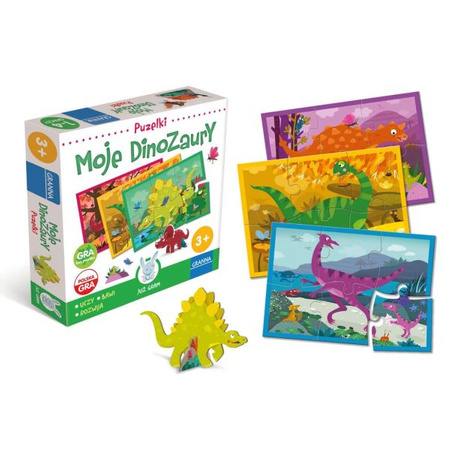 Granna Gra-Puzzle Moje Dinozaury