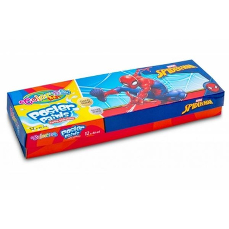 DISNEY KIDS COLORINO - FARBY PLAKATOWE 20 ML 12 KOL. / SPIDERMAN / /6/