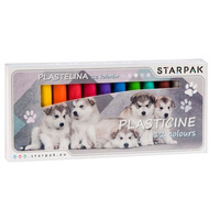 PLASTELINA 12KOL CUTIES PSY STK PUD 1/40