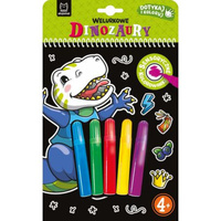 Welurkowe dinozaury. Dotykaj i koloruj