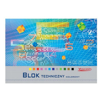 Blok techniczny kolorowy VINCENT A3-12 210g