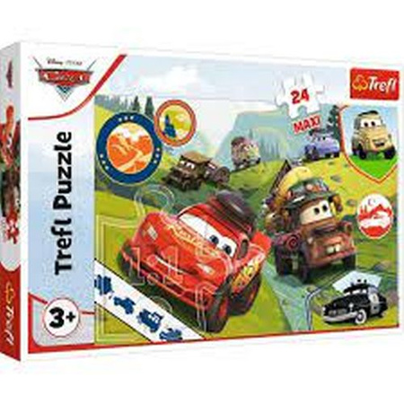 Puzzle 24 Maxi Disney Cars 3 Wesołe Auta