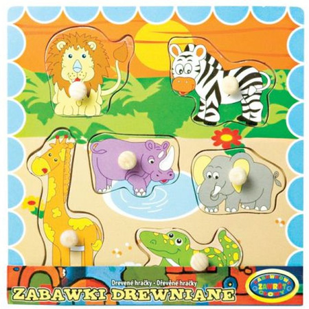 UKLADANKA DREWN.-ZWIERZETA DZIKIE- @