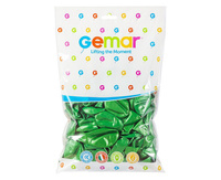 Balony GM90 metalizowane 10' 26cm - zielone 037/ 100 szt.