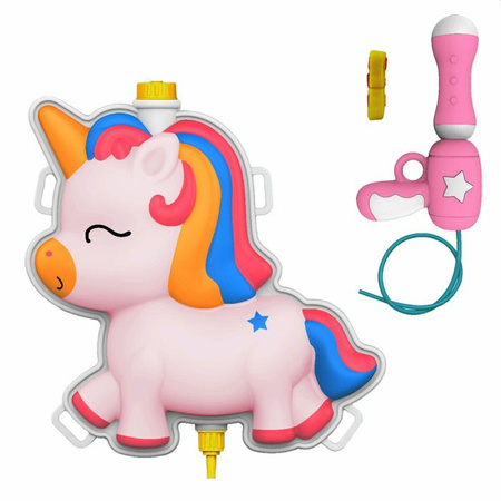 Pistolet na wodę z plecakiem Jednorożec 24x24x7,5