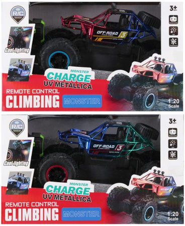 Auto terenowe zdalnie sterowane MEGA CREATIVE 28X17X14 MIX2