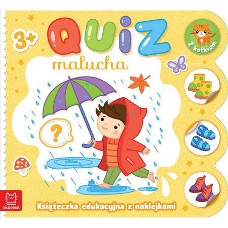 Quiz malucha z naklejkami z kotkiem 3-4 lata