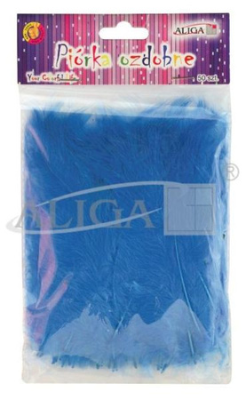 Piórka Jasnoniebieskie (P-003) 10-12cm op 50szt