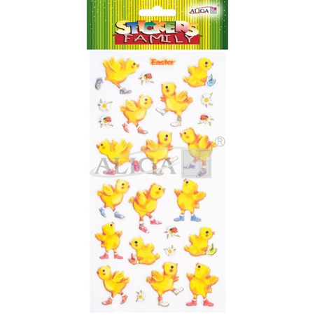 Wielkanoc naklejki NKW-5458 do dekoracji, rozm. 9x17,5cm