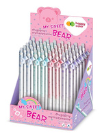 Długopis usuwalny/wymazywalny Pastel Bears, 0.5mm, niebieski, Happy Color