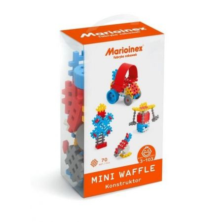 Marioinex Klocki Mini Waffle- Zestaw dla chłopca - 70 elementów