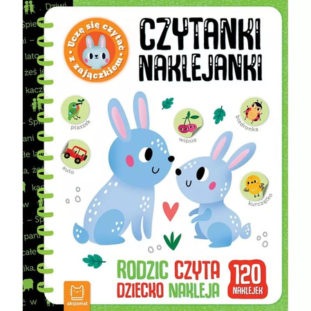 CZYTANKI-NAKLEJANKI.RODZIC CZYTA , DZIECKO NAKLEJA   Z ZAJĄCZKIEM