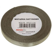 Wstążka satynowa 38mm/32m 136  khaki