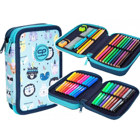 Coolpack Piórnik Jumper 2 podwójny z wyposażeniem INDIAN ZOO