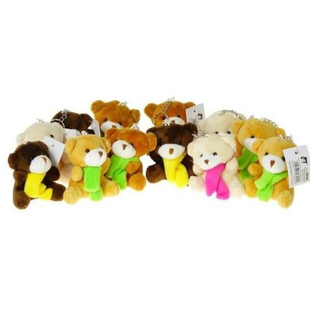 BRELOK miś z szalikiem