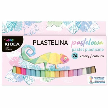 Kidea Plastelina Pastel 24 kolory