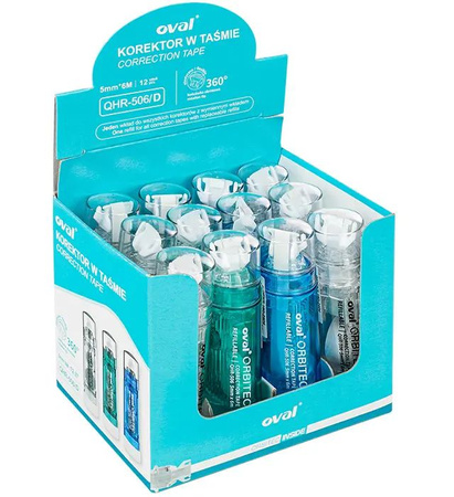 Korektor OVAL w taśmie 5 mm x 6 m QHR-506/D