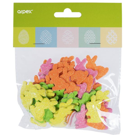 Wiosenne naklejki z brokatem