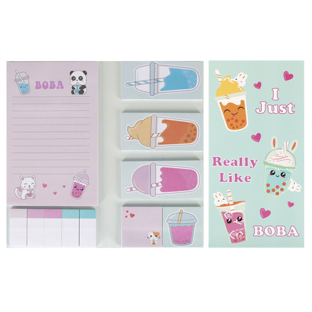 Zestaw notes z zakładkami Bubble Tea STARPAK 563058