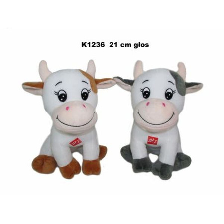 Pluszak KROWA 2 KOLORY GŁOS 20 CM  163936