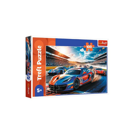 Puzzle 100 el. Szybka wyścigówka