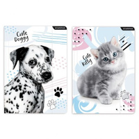 TECZKA  A4 Z GUMKĄ CUTIES