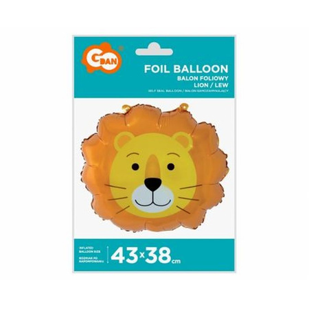 Balon foliowy Lew 43 cm Godan