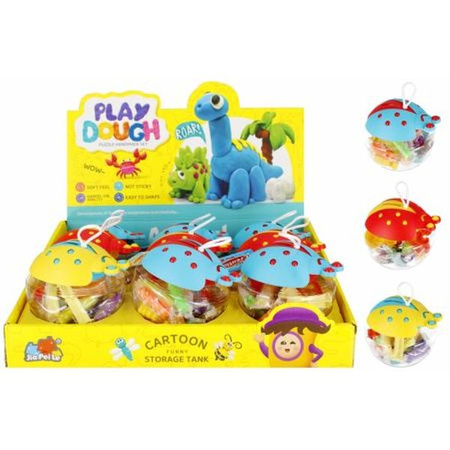 MASA PLASTYCZNA +AKCESORIA BIEDRONKA 11CM MIX3 MC DISP 9 90