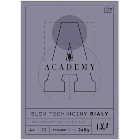 Blok techniczny A4 10 240g ACADEMY