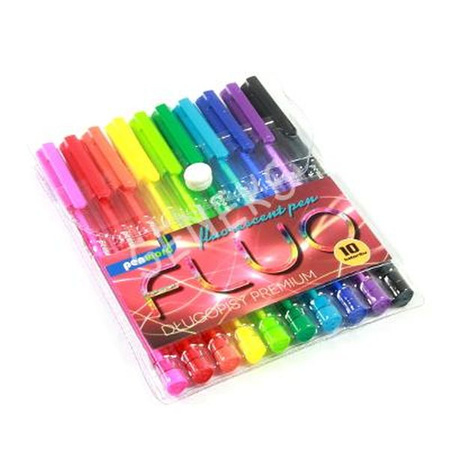 KPL. DŁUGOPISÓW 10 FLUO PREM