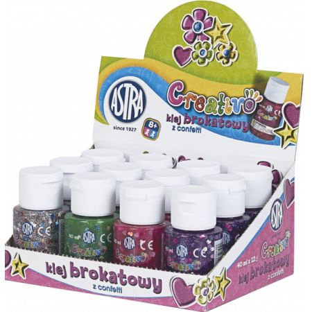 KLEJ BROKATOWY 40ML CONFETTI MIX