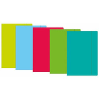 Teczka z gumką A4+ Fluo Mix kolor Interdruk