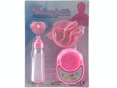 zestaw dla lalek, z magiczną butelką, 6el.; 28,5x21cm, B/C