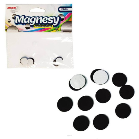 Magnes samoprzylepny kółka MS12
