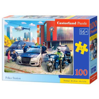 Castorland Puzzle 100 el.  Police station