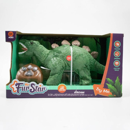 Dino plusz R/C Zielony, światło, dźwięk, rozm opak: 45x23x17cm, chodzi