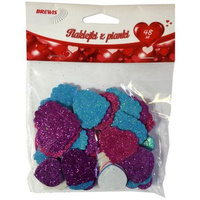 NAKLEJKA PIANKA SERCA 48SZTUK