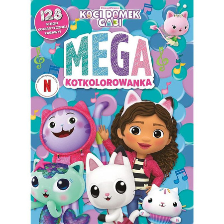 Mega Kolorowanka KSIĄŻKA AKTYW GABI MEGA KOT