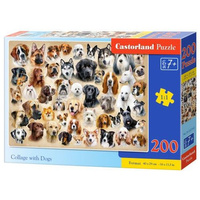 Castorland Puzzle 200 el. B-222162 COLLAGE WITH DOGS