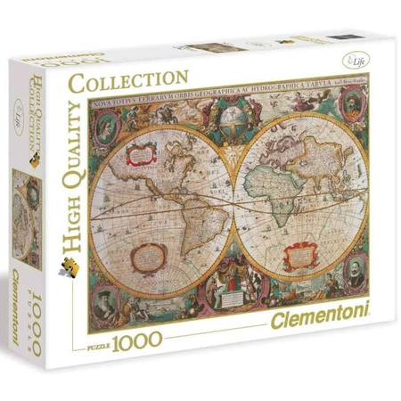 Puzzle 1000 el. Old Map Clementoni