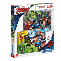 PUZZLE 2 x 60 EL SUPER KOLOR The Avengers