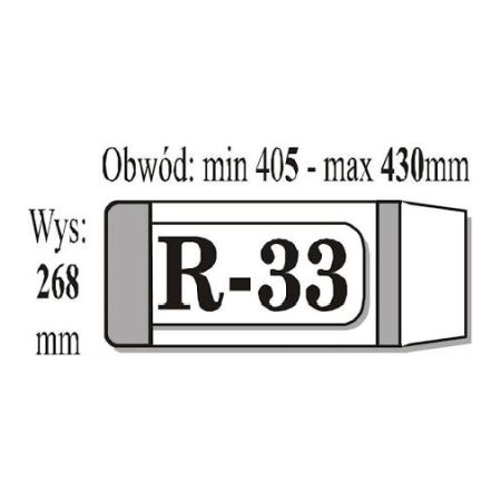 OKŁADKA REGULOWANA R-33 KSIĄŻKOWA