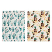 TECZKA Z GUMKĄ A4 KAKTUS/ANANAS