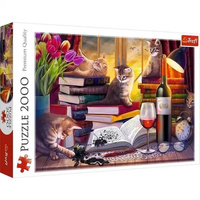 PUZZLE 2000 el. KOCI WIECZÓR