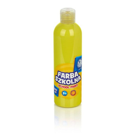 Farba Szkolna Plakatowa 250ml Cytrynowa Astra