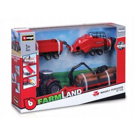 Traktor Gift Set Massey Ferguson 8740S BBURAGO