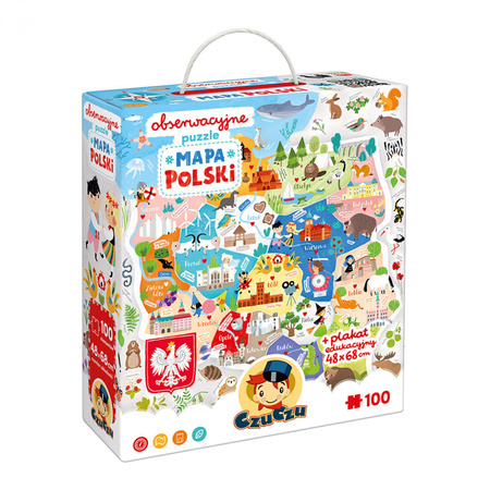 CzuCzu Obserwacyjne puzzle Mapa Polski
