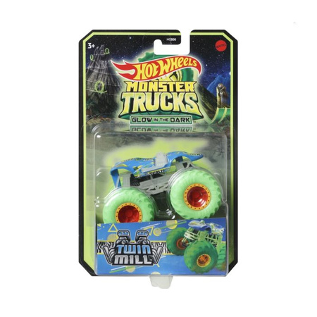Hot Wheels Monster Truck Świecący w Ciemności 1:64 mix wzorów